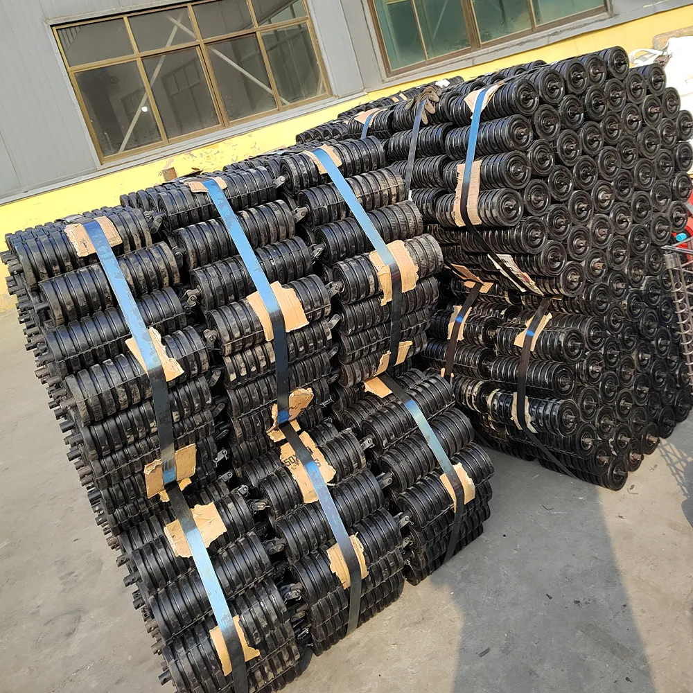 Impact Resistant Conveyor Buffer Roller Idler for Feeding Chute - Conveyor Rollers - 腾远钴铜资源